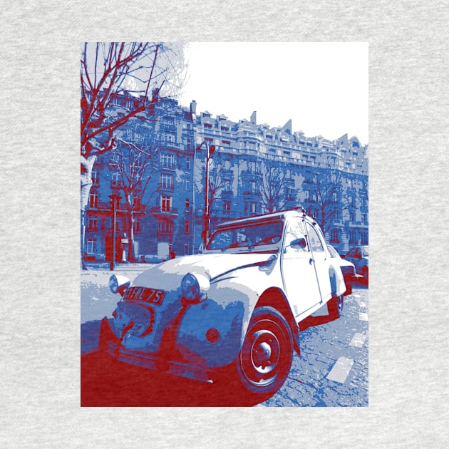 Citroen 2Cv: red, white and blue by Sampson-et-al